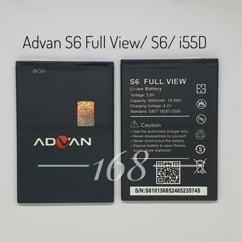 Baterai Batre Advan S6 Full View Batere Battery Advan i55d S6 New Original