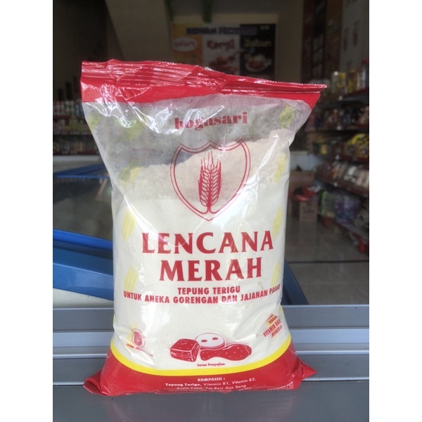 

tepung terigu Lencana Merah 1kg