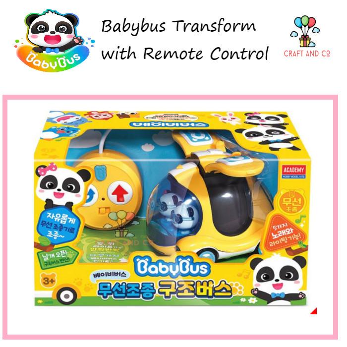 Mainan Mobil Remote Control Babybus Transform Korea Toys Ori