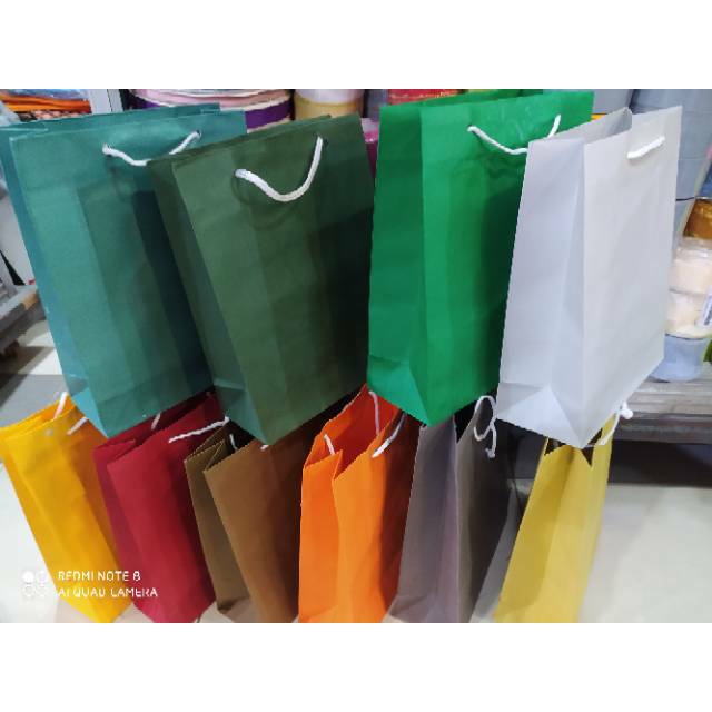 Paper bag  buku warna  warni  terlaris dan termurah 12pcs 