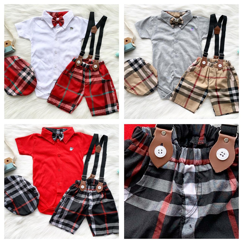 GROSIR SAILOR JUMPER suspender set(HANYA 3 WARNA - ABU-MERAH-PUTIH)