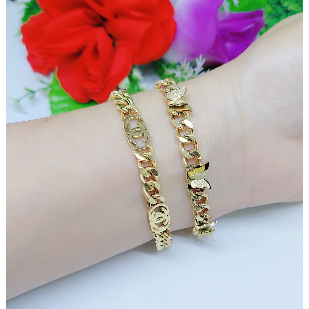 Gelang titanium Kupu-kupu perhiasan fashion