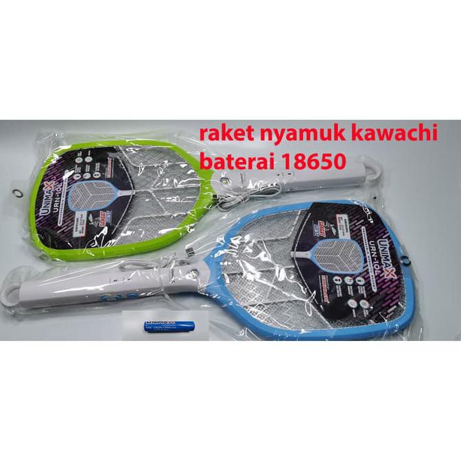 Raket Nyamuk Listrik kawachi UNIMAX URN-10L baterai lithium 18650