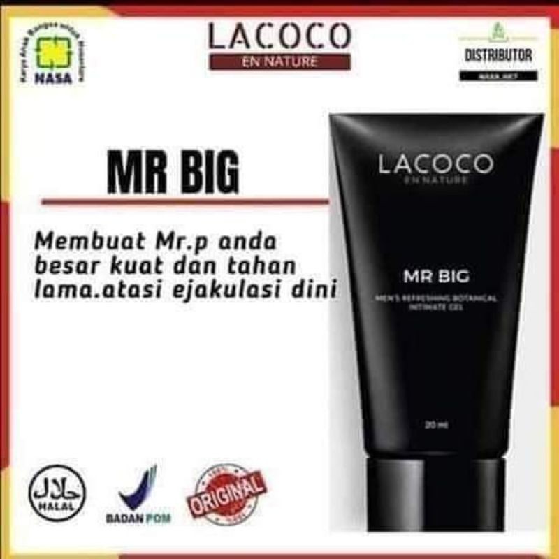 MR BIG LACOCO ORIGINAL NASA OBAT ORIGINAL. NASA BPOM / PEMBESAR PENIS PRIA