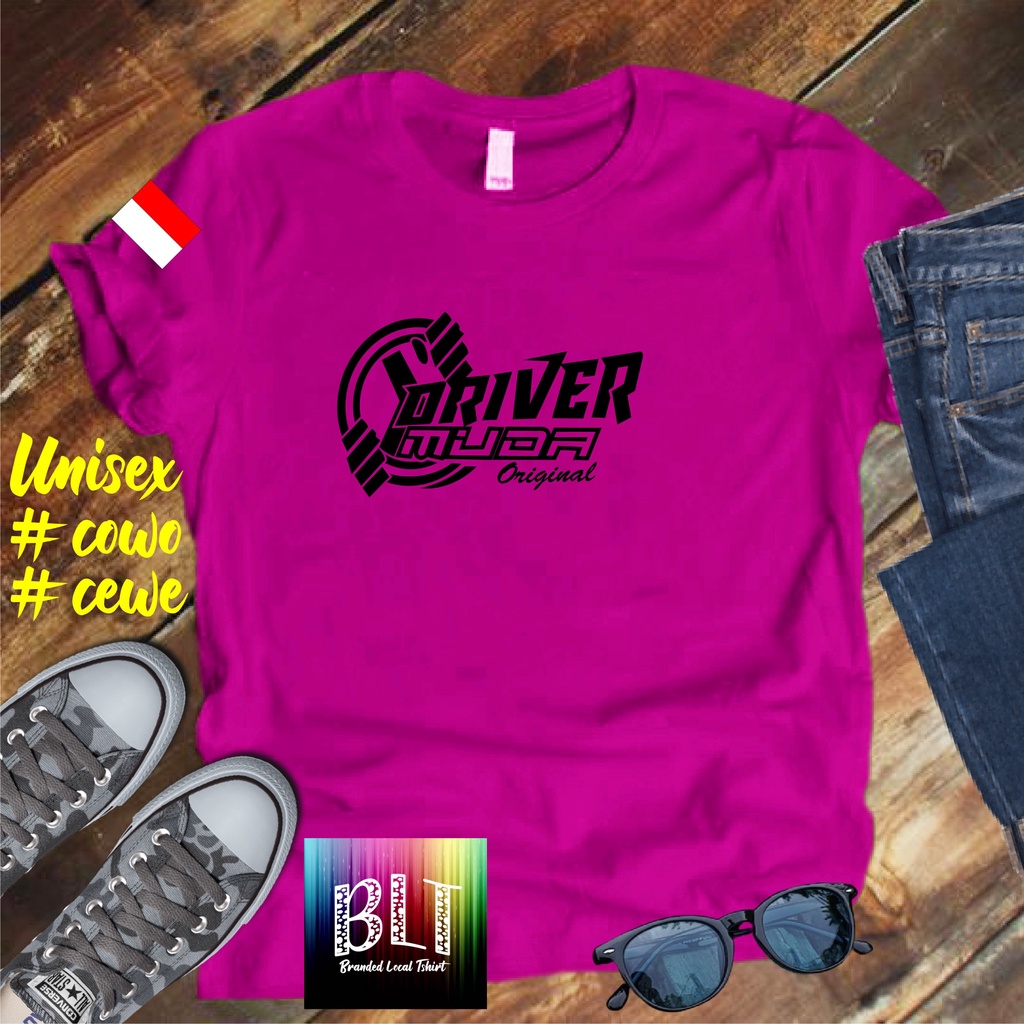 Cod/Kaos Driver muda bendera/ kaos pria kaos murah wanita pria distro