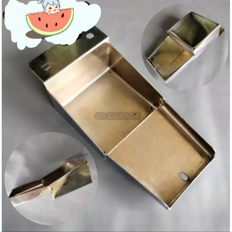 PANGKON AKI TEMPAT AKI CROM PNP CB GL MP TIGER Pangkon Aki cb100 gl100 - tempat aki Cb panjang crome