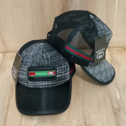 TOPI BASEBALL HAT MEREK GUCCI JARING TERBARU PRIA / BASEBALL HARIAN GUCCI JARING / REAL PICT
