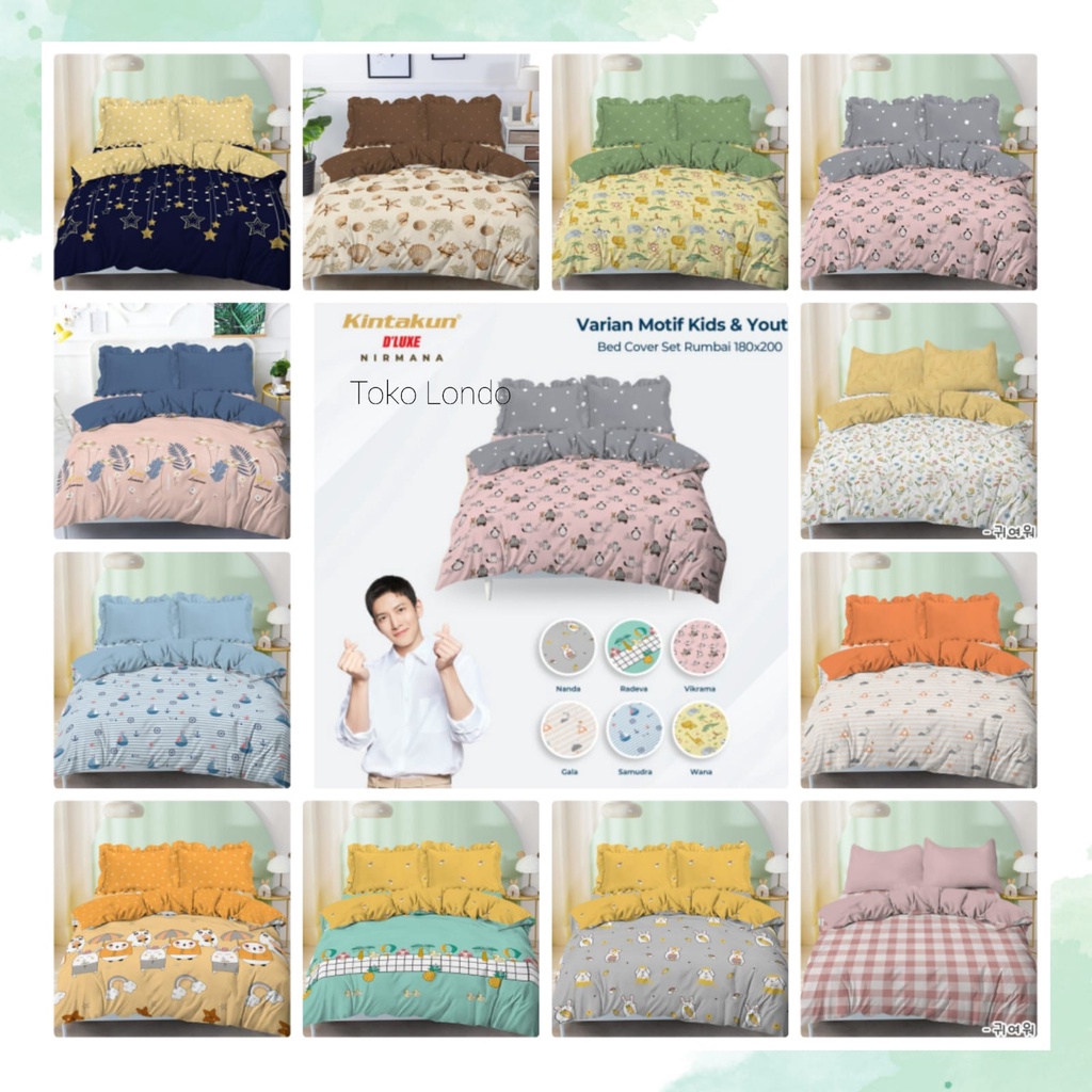 BC Bedcover Saja Tanpa Sprei Kintakun Deluxe Dluxe King Size Uk 180x200 Kids Edition Bimala Pixel Travel Madrid