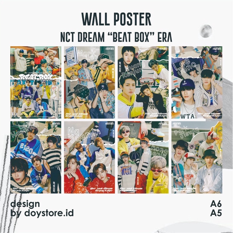 Wall Poster Aesthetic NCT DREAM Beat Box | Poster Dinding | Postcard NCT DREAM