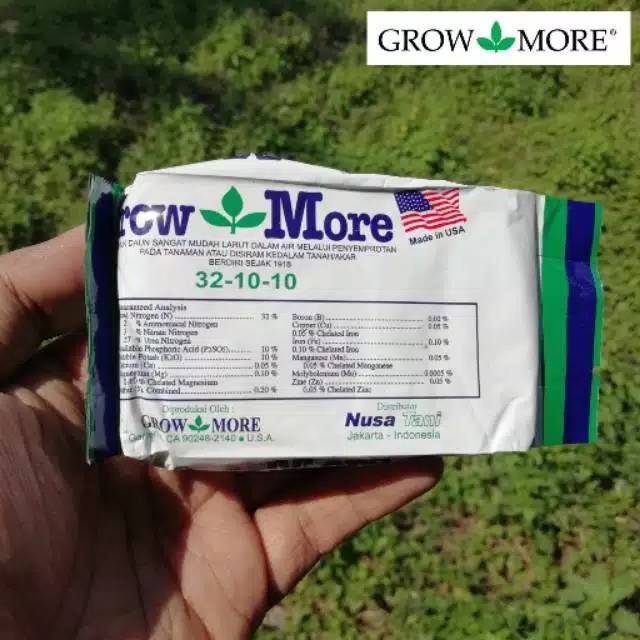 Pupuk Grow More 32-10-10 growmore - Pupuk tanaman - pupuk daun bunga tanaman hias