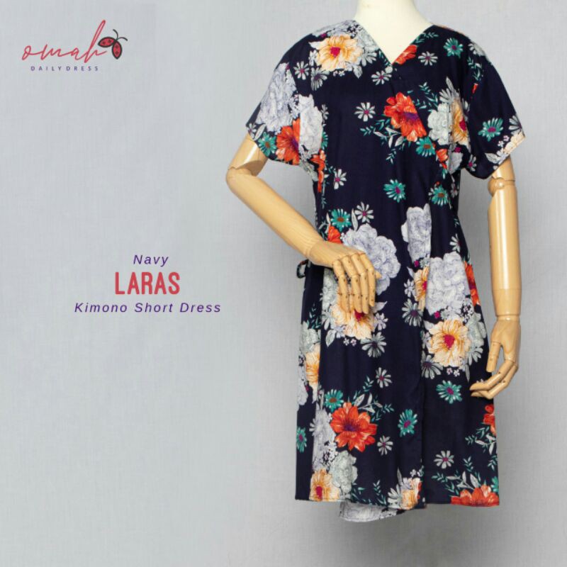 Kimono Short Dress Laras Katun Rayon by Omah Daily Dress