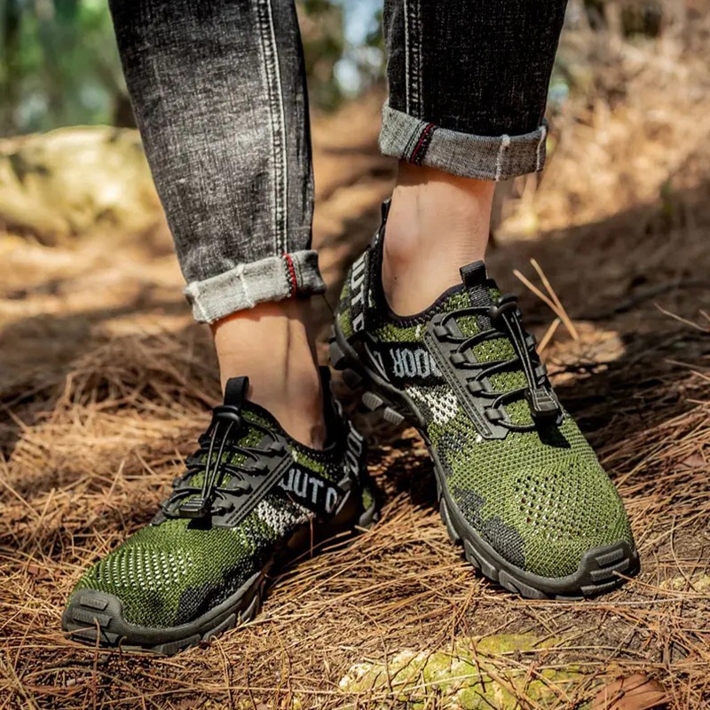 Sepatu Gunung Pria Hiking Outdoor Sepatu Trekking Sepatu Olahraga Pria