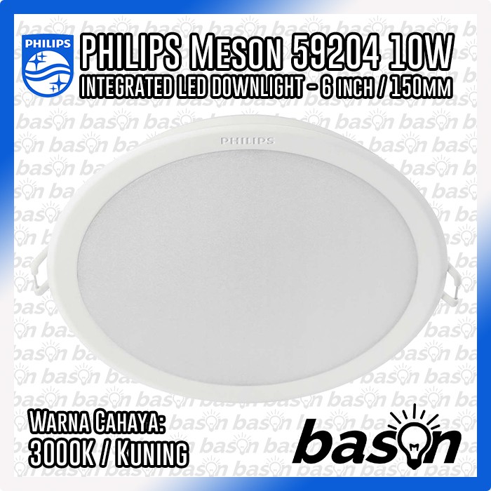 PHILIPS 59204 Meson 10W D150  6&quot; - LED Downlight 3000K Kuning