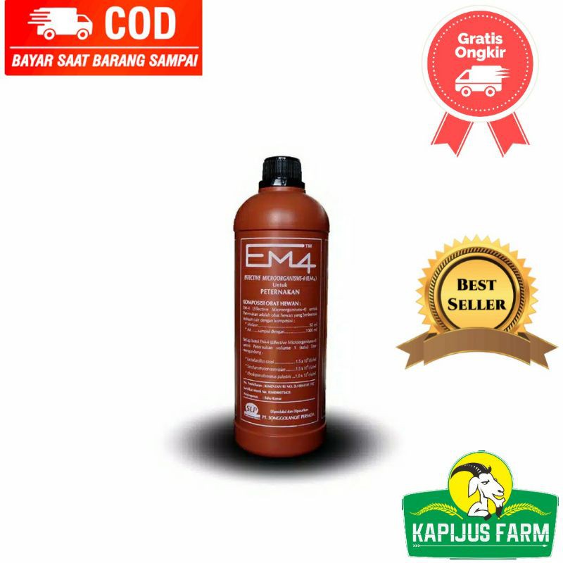 EM4 Peternakan, Pertanian, Perikanan Probiotik untuk Ternak & Penghilang Bau