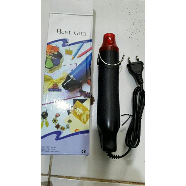 Heat Gun Electrik Hot Air Vinyl - Solder Uap Udara Panas Portable 220V 300W