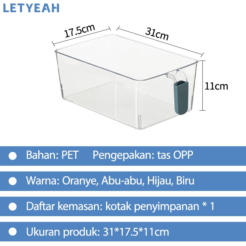 letyeah Kotak tempat penyimpan makanan/ food storage box refrigerator/ kotak kontainer makanan kulkas