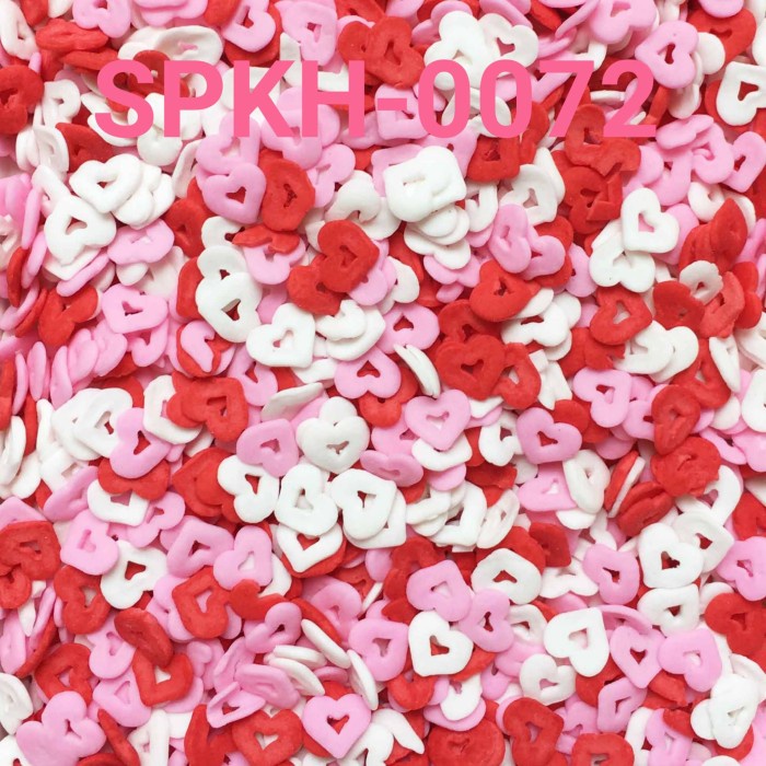 

SPKH-0072 SPRINKLES SPRINKLE SPRINKEL 500GR HARI VALENTINE TERMURAH