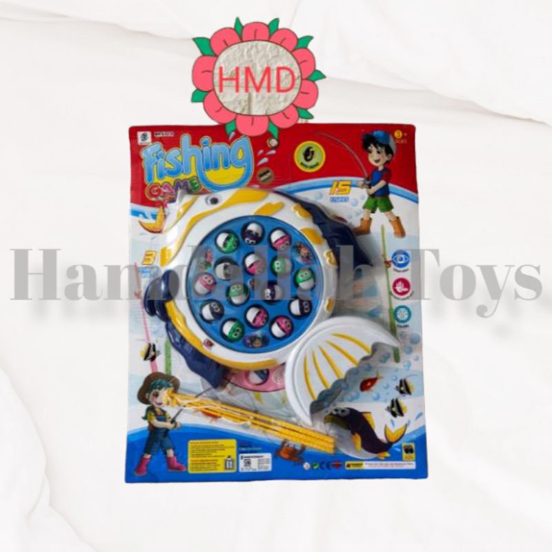 MAINAN PANCING ANAK ELEKTRIK IKAN BESAR LUCU 3 PANCINGAN PROMO MAINAN ANAK PANCINGAN GIGI / MANCING 