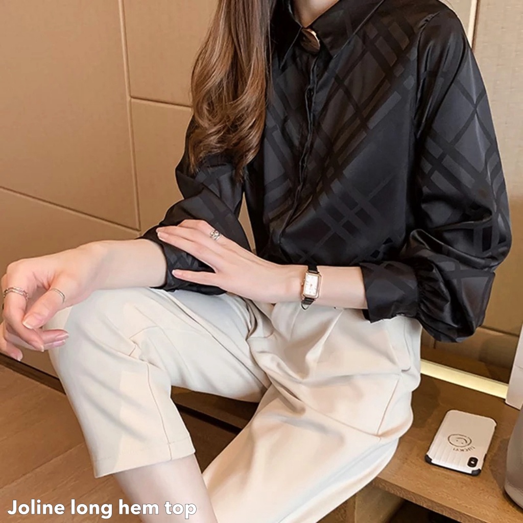 Joline long hem top - Thejanclothes