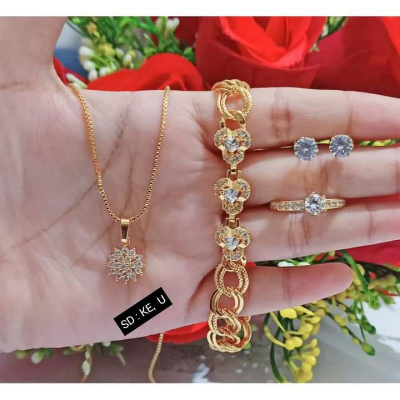 SET PERHIASAN DEWASA BAHAN XUPING ASLI