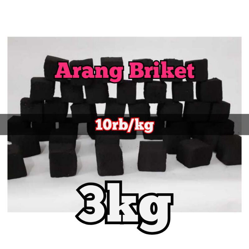 Jual Paling Hemat Arang Briket Batok Kelapa 100% Asli 3kg | Shopee ...