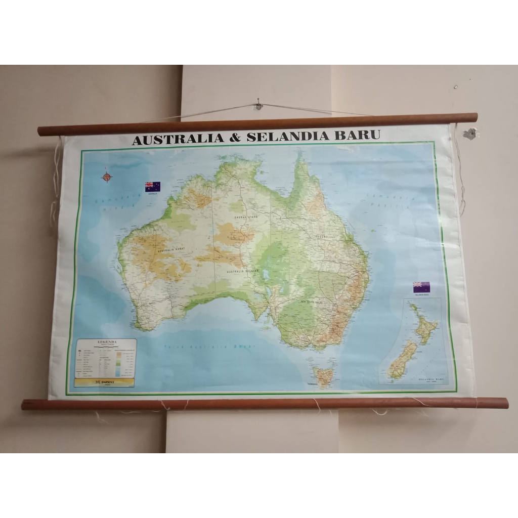 

Peta Australia & Selandia Baru, Lokal