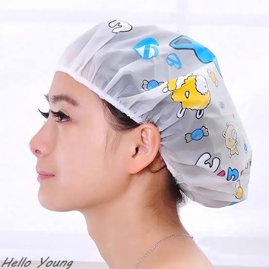 Alolula - Topi Mandi / Pelindung Rambut Saat Mandi / Shower Cap Karakter Tebal