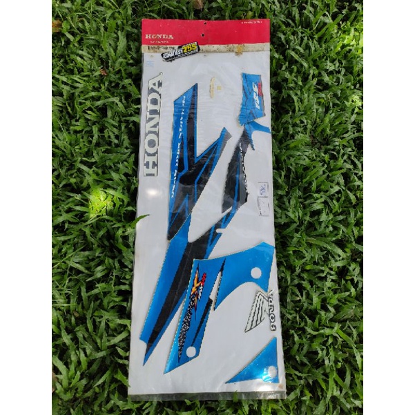 striping grapic polet sticker supra x 125 dd 2006 biru limited original striping supra x 125 doble d