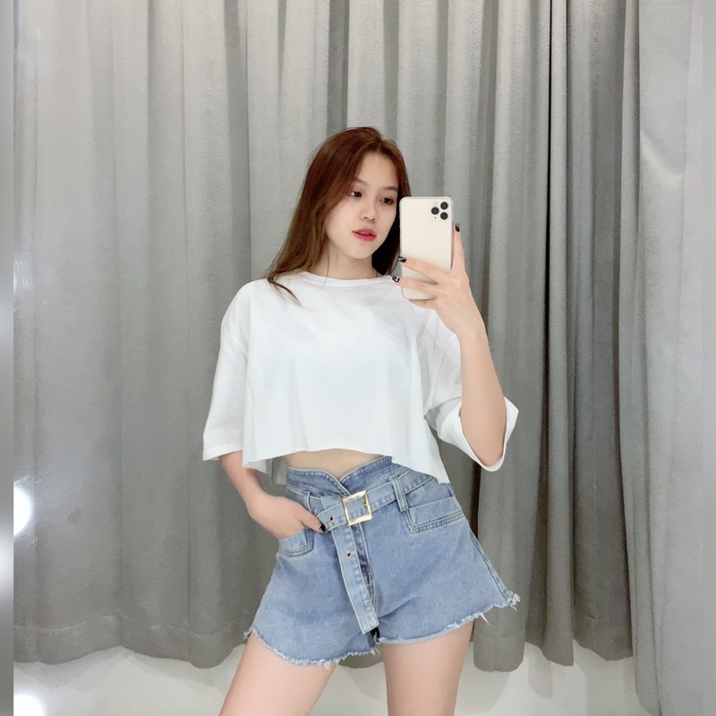 Oversize  Croptee | Crop Top Korea KODE 1679