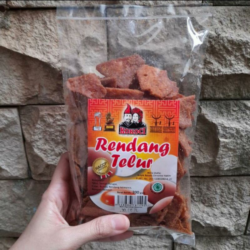 

Rendang telur kokoci rendang telur oleh oleh Padang