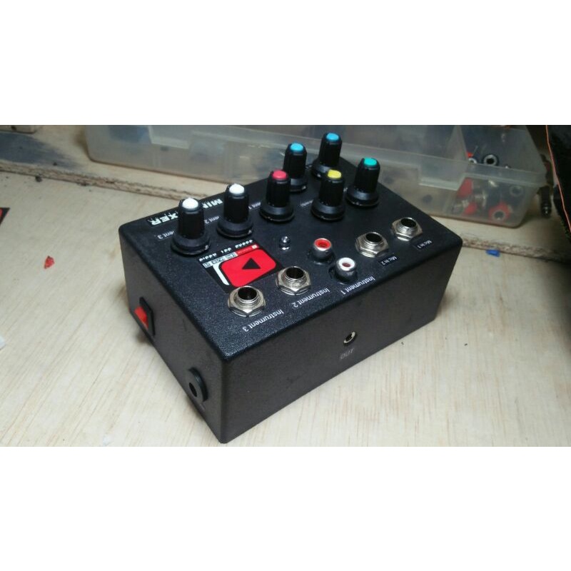 Mini Mixer 5 Channel (Vocal Version) Support Efect Delay &amp; Reverb