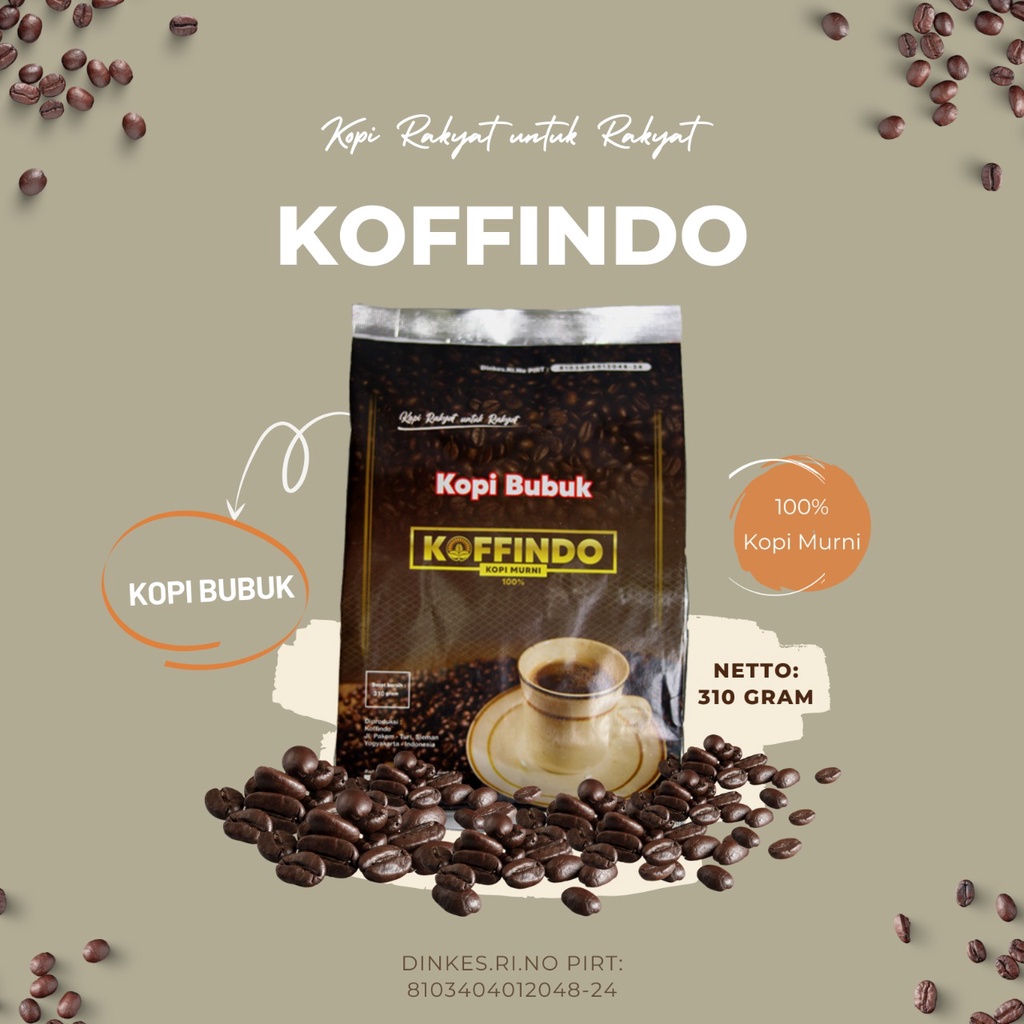 

Koffindo Kopi Bubuk Murni 310gram