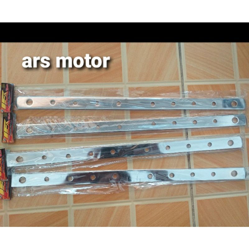 tiang rem breket pangkon knalpot penggaris besi plat lubang besi