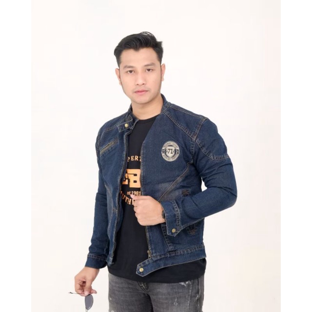 TURUN HARGA ! Jaket Jeans Pria 71 Bordir The Berry - Jaket Denim Terlaris - Jaket Pria Terbaru - Jaket Jeans Casual - Jaket Denim Terlaris