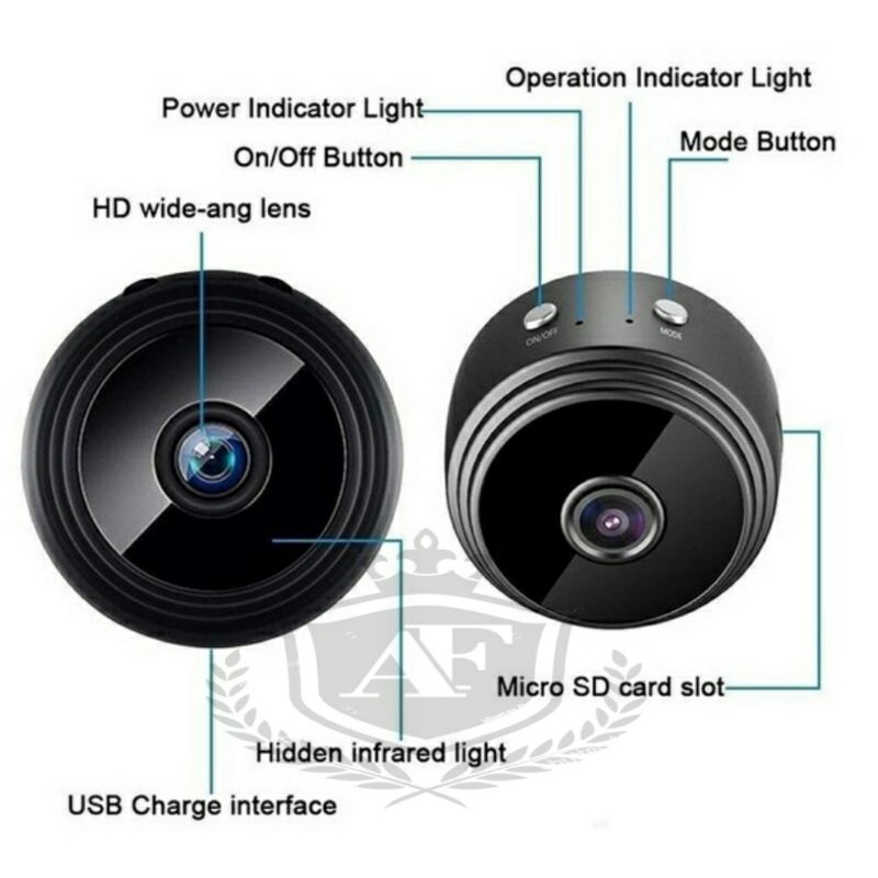 IP Cam A9 Mini Spy WiFi HD 5MP Smart CCTV Wireless Camera Pengintai