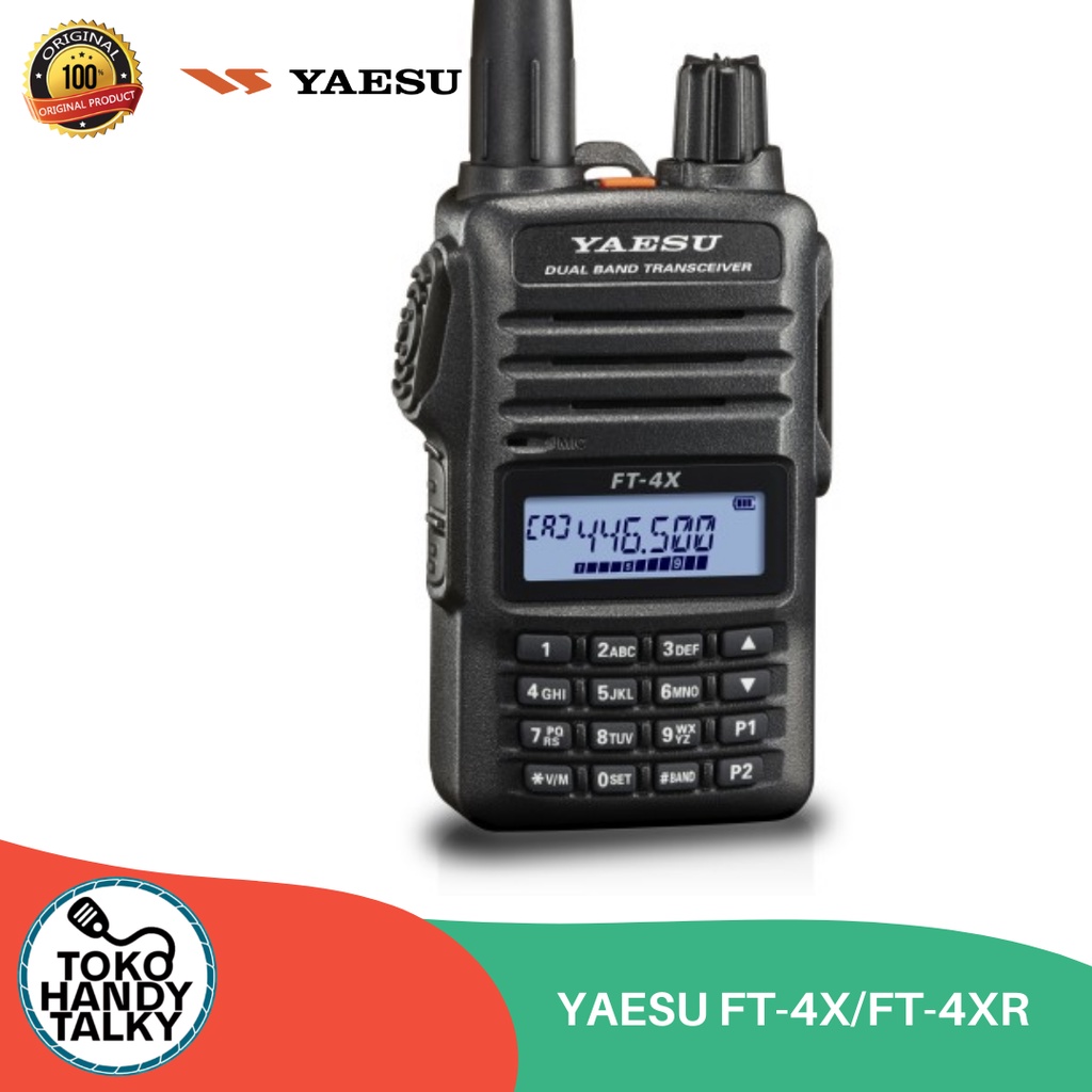 HANDY TALKY YAESU FT-4X/FT-4XR 4X VHF UHF DUALBAND NEW ORIGINAL GARANSI RESMI POSTEL