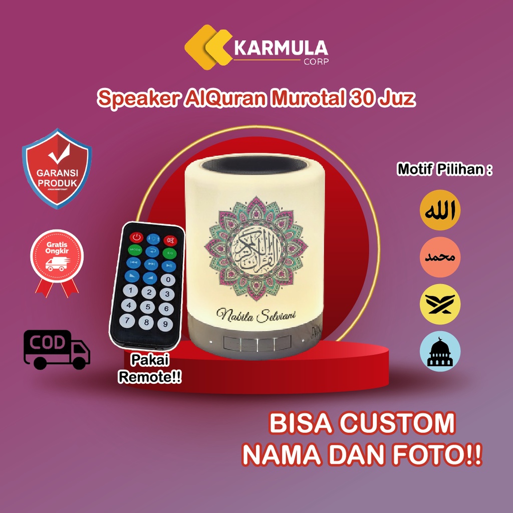 Jual Speaker Alquran Murotal Remote Led Speaker Quran Juz Free Gb Memory Indonesia