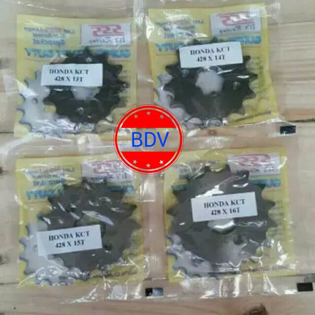Gear/ Gir Depan SSS - TK 428 - 520 KCT, TIGER, CB150, CBR150, MPRO, VERZA, SONIC LED 428 X 13T, 14T,