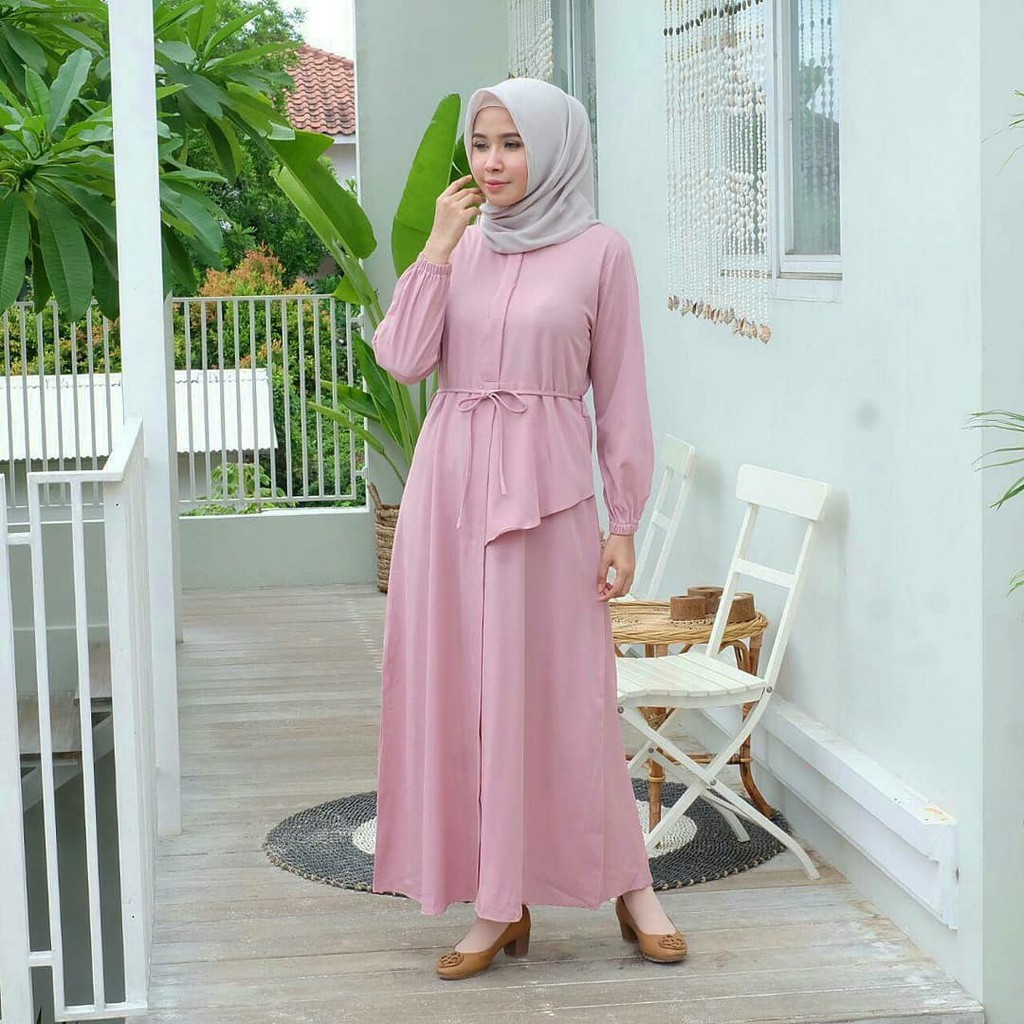 MAHESA DRESS -  FLOTTILICIOUS / DRES MURAH / GAMIS MURAH / DRES MUSLIM / GROSIR BAJU ONLINE