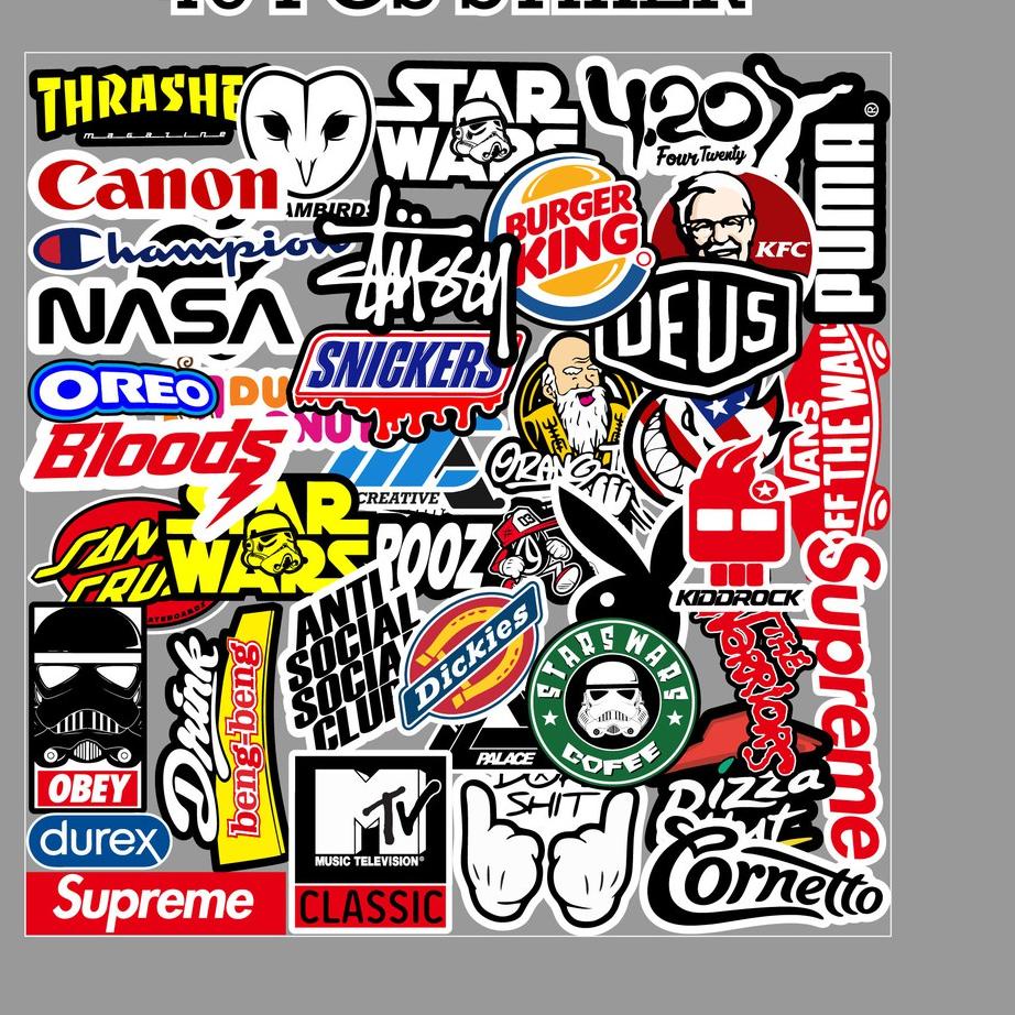 

⚡iap Kirim [ MAC ] 40 PCS STICKER AESTHETIC LOGO BRAND UNTUK LAPTOP CASE TUMBLER - F1 produck terbaik