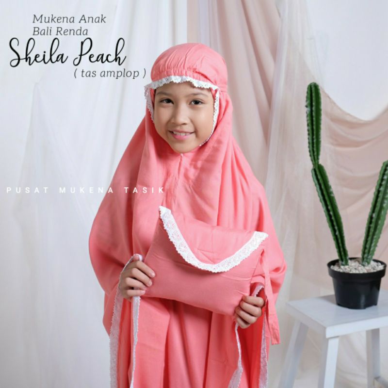 MUKENA ANAK BALI RENDA POLOS NEW SHEILA (5-12 TAHUN) | COD GROSIR ANAK SHARLA AIRA MURAH TRAVELLING