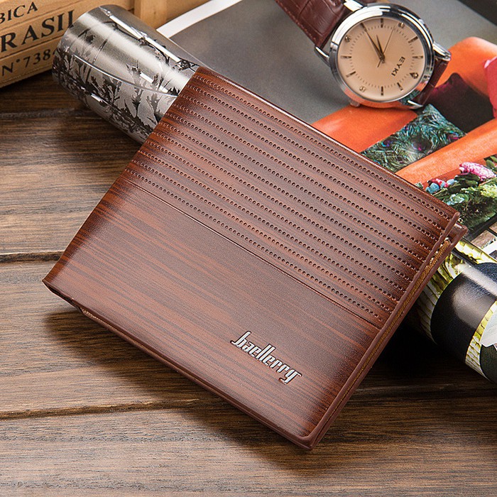 Dompet Pendek Lipat Dompet Kulit Pria Leather Wallet Baellerry DR002