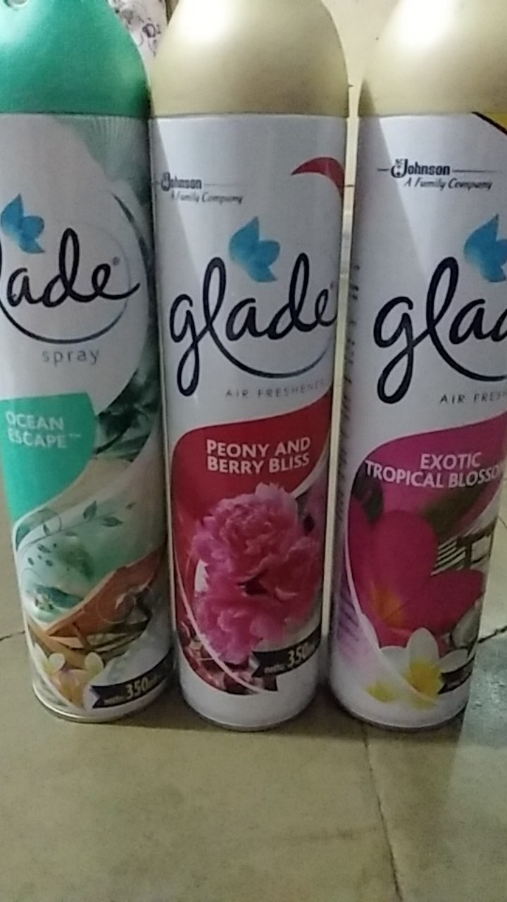 Pengharum Ruangan Glade Aerosol 12x350ml+60ml
