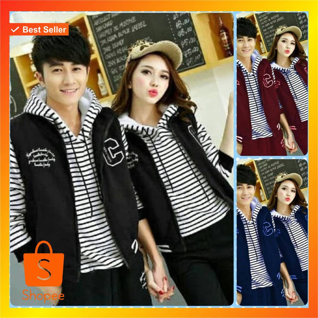 Jaket Couple / Jaket Pasangan / Sweater Couple / Sweater Pasangan Qing