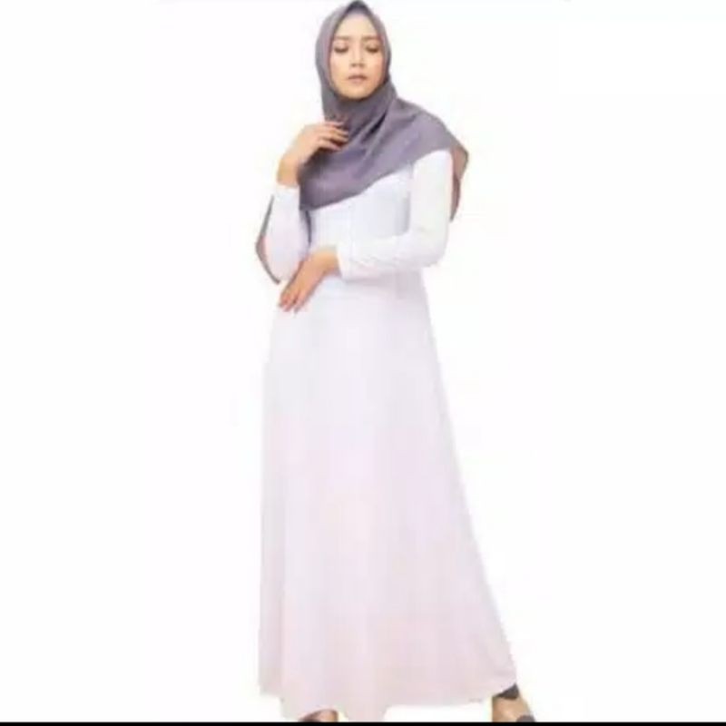gamis elzatta polos bahan spandex elzatta
