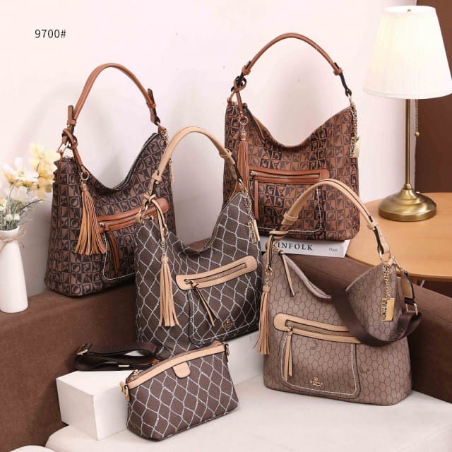 Bonia Hobo Bag Zipper With SlingBag #9700 HH