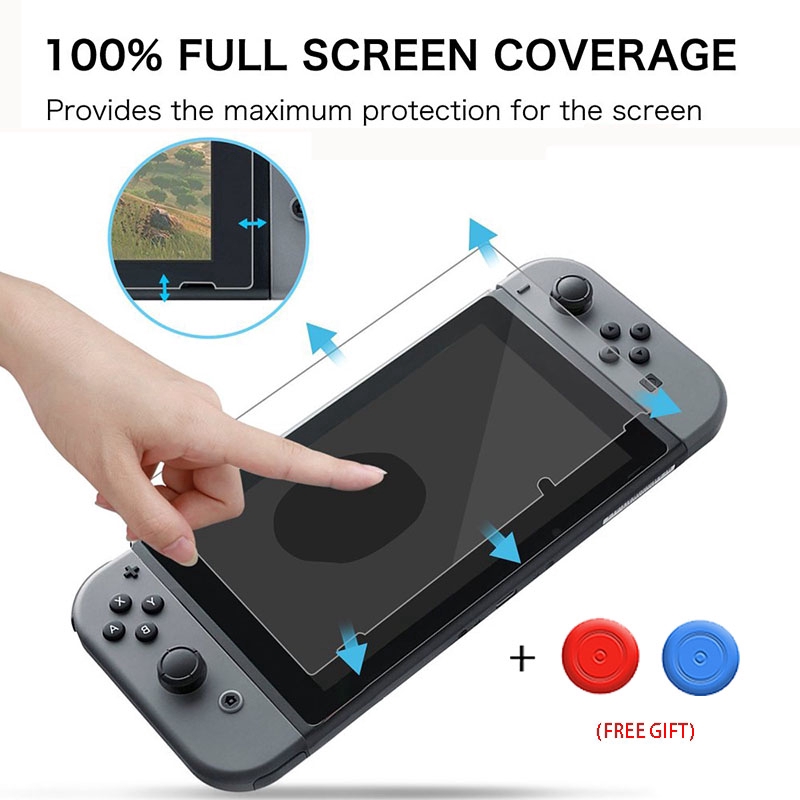 2Pcs Pelindung Layar Tempered Glass Premium untuk Nintendo Switch 2017