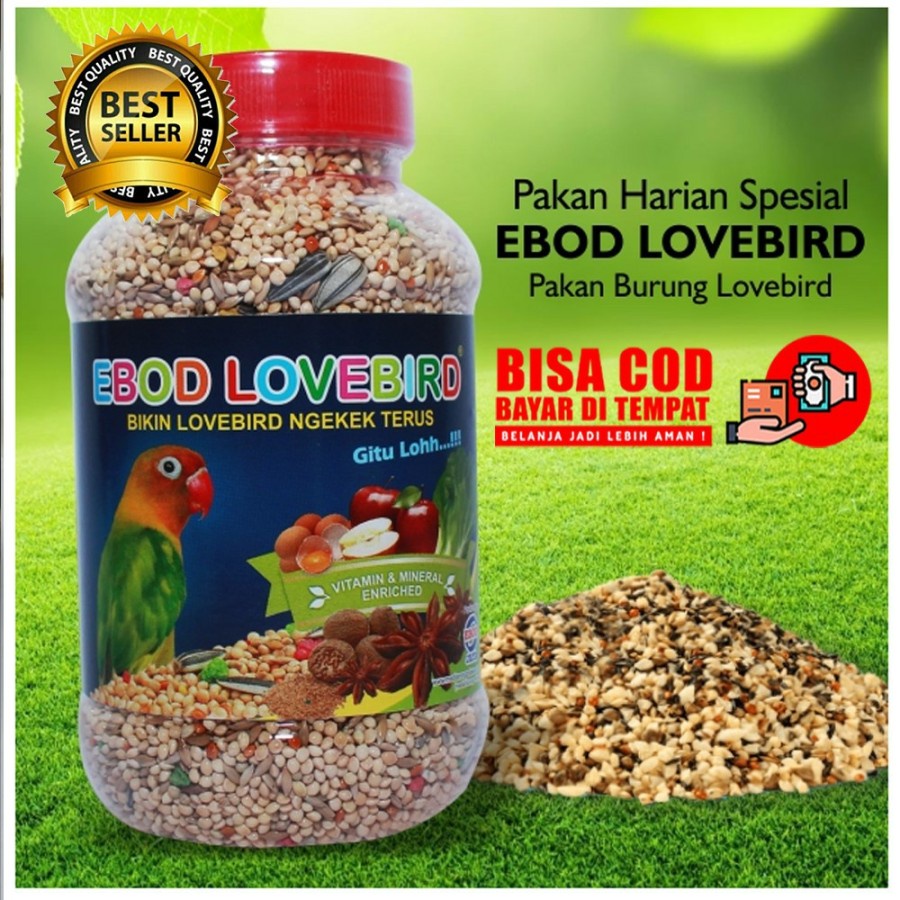 EBOD LOVEBIRD TOPLES PAKAN MAKANAN BURUNG LOVEBIRD KOMPLIT GACOR ORIGINAL