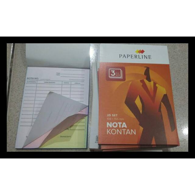 

NOTA KONTAN 3 PLY PAPERLINE BUKU NOTA KONTAN KECIL 3 PLY Kecil BUKU BON