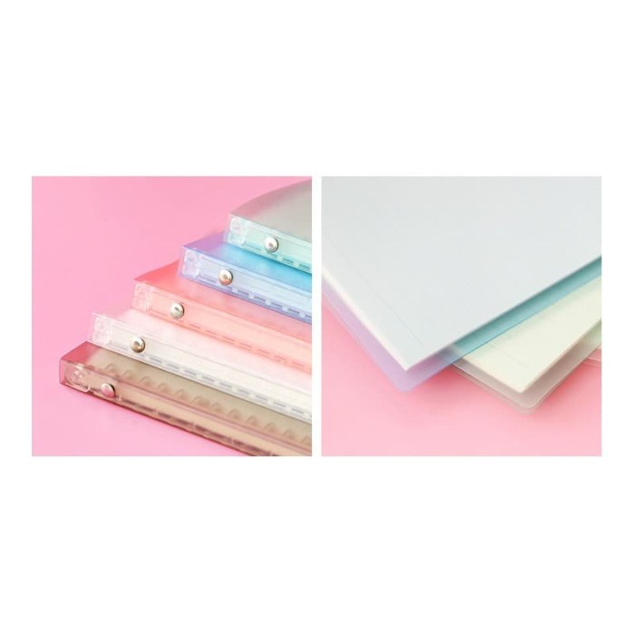 

Cantik Binder Claire Plain Color Slim File Binder A5 20 Ring Bagus Promo
